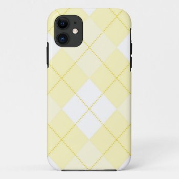 Iphone 5 Case - Argyle Squares - Sunshine by SixCentsStudio at Zazzle