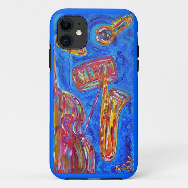 iPhone 5 Case - Cool Blue Jazz (Back)