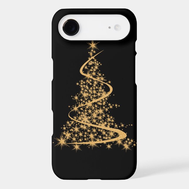 iPhone 5 Case Glitzy Gold and Black (Back)