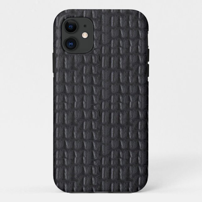 iPhone 5 Case Grey Gray Leather Look (Back)