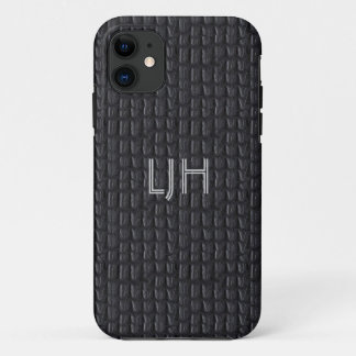 iPhone 5 Case Grey Gray Leather Look