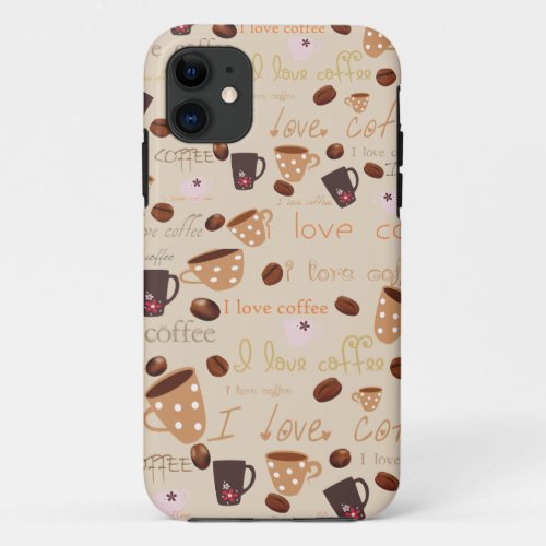 Iphone 5 Case I love coffee