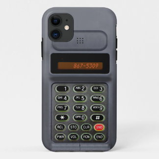iPhone 5 case in the style of a mid 90s cell phone