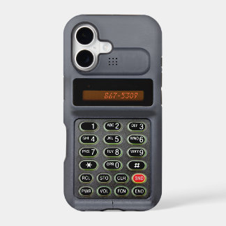 iPhone 5 case in the style of a mid 90s cell phone