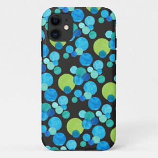 iPhone 5 Case-Mate Case, Blue Moons Pattern iPhone 11 Case