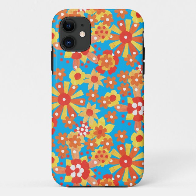 iPhone 5 Case-Mate Case, Ditzy Orange Flowers Case-Mate iPhone Case (Back)