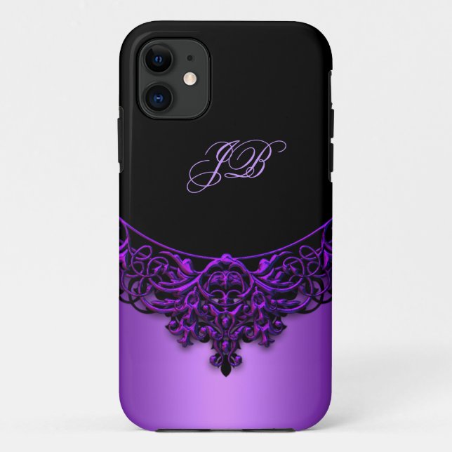 iPhone 5 Case-Mate Case Purple Black (Back)