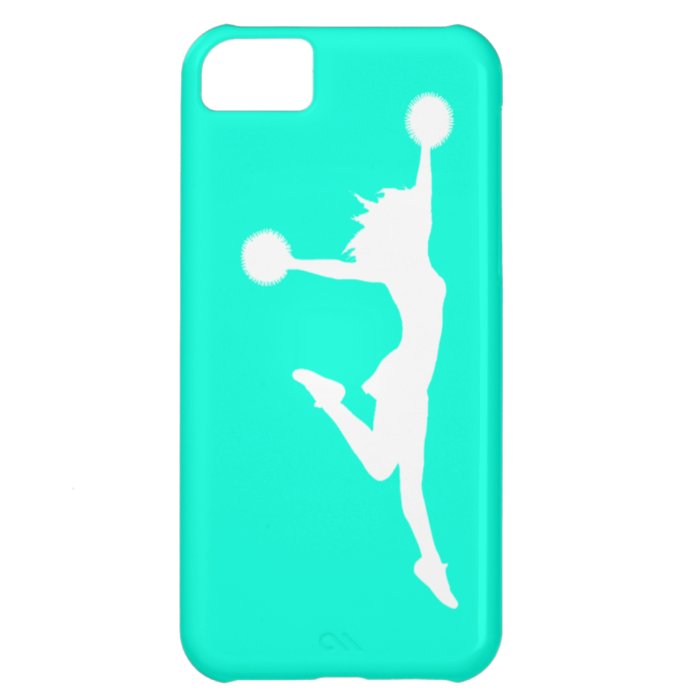 iPhone 5 Case Mate Cheer 1 Silhouette White/Turquo