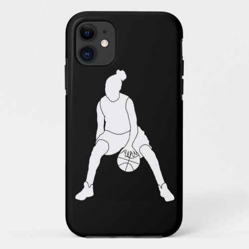 iPhone 5 Case_Mate Dribble Silhouette WhiteBlack iPhone 11 Case