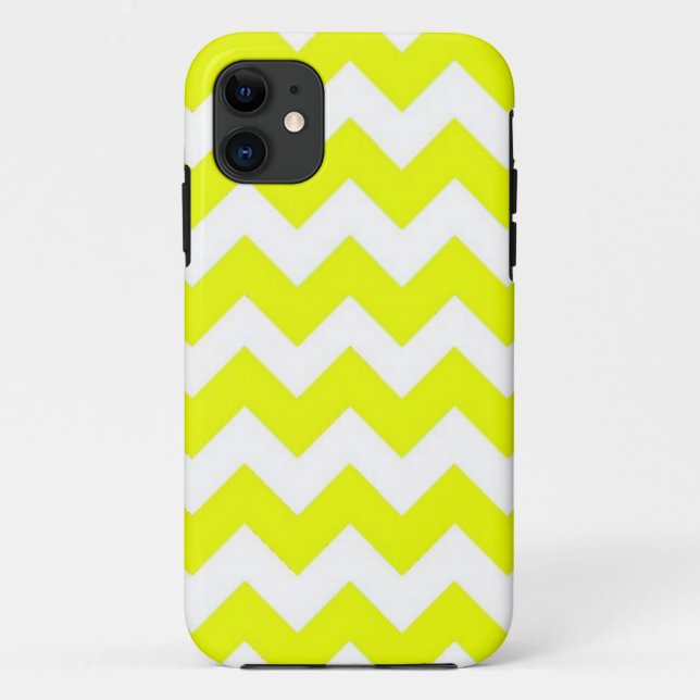 iPhone 5 Case-Mate Yellow Chevron Cover (Back)