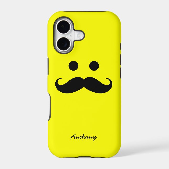 iPhone 5 Case Personalized Mustache Face (Back)