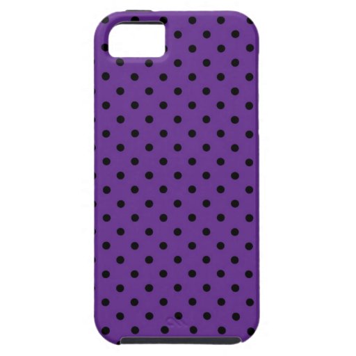 iPhone 5 Case Purple Polka Dot | Zazzle