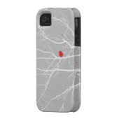 iPhone 5 Case Red Bird in Snow (Back Left)