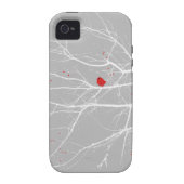 iPhone 5 Case Red Bird in Snow (Back)
