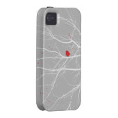iPhone 5 Case Red Bird in Snow (Back/Right)
