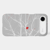 iPhone 5 Case Red Bird in Snow (Back (Horizontal))