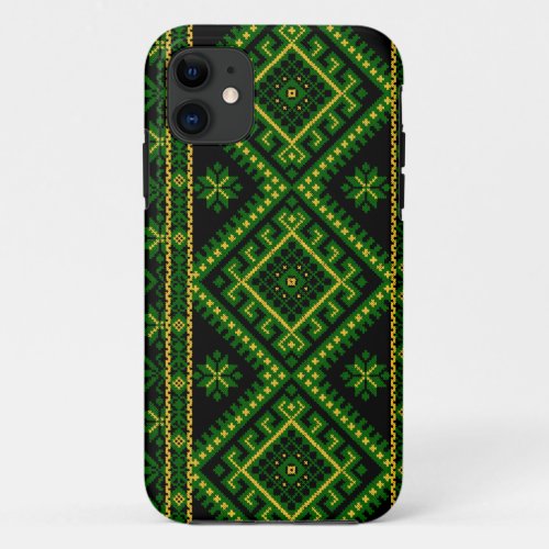 iPhone 5 Case Ukrainian Cross Stitch Print