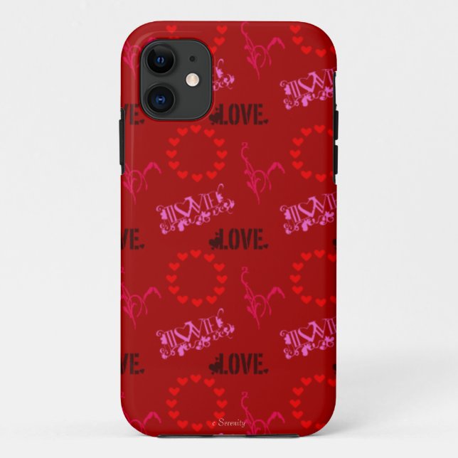 iPhone 5 Case - Valentine's Day Gifts - Red Pink (Back)