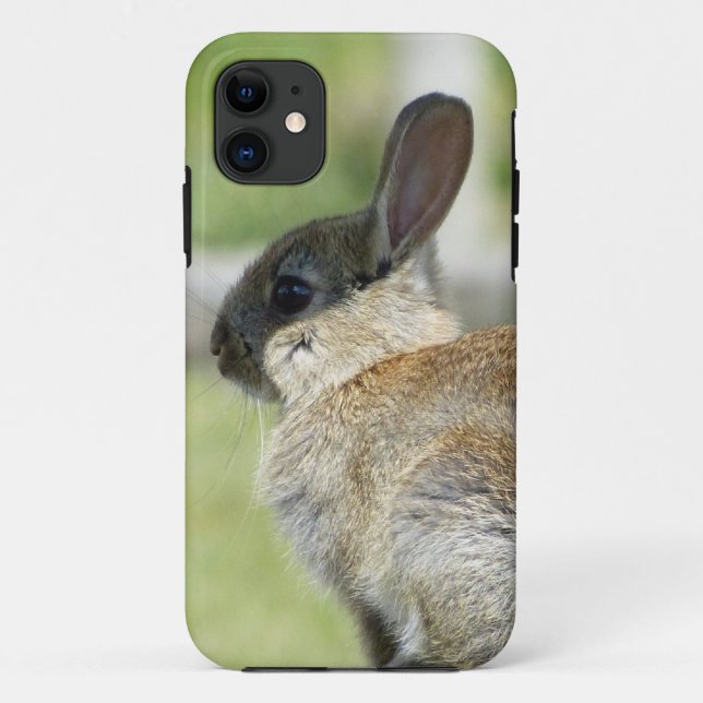iPhone 5 case with rabbit in profile (Back)