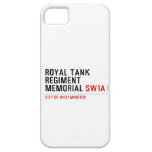 royal tank regiment memorial  iPhone 5 Cases
