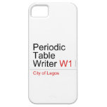 Periodic Table Writer  iPhone 5 Cases