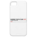 BARROW YOUTH CLUB  iPhone 5 Cases