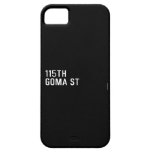 115TH Goma St  iPhone 5 Cases