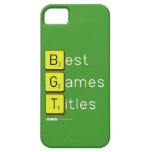 Best
 Games
 Titles  iPhone 5 Cases