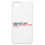 Laurenjade yusuf Jodrell rd  iPhone 5 Cases