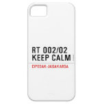 RT 002/02 KEEP CALM  iPhone 5 Cases