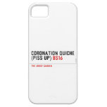 Coronation Quiche  (piss up)  iPhone 5 Cases