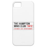 the Hampton  MWB Club  iPhone 5 Cases