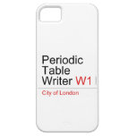 Periodic Table Writer  iPhone 5 Cases