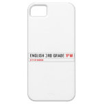 English 3rd grade  iPhone 5 Cases