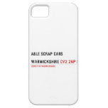 ABLE SCRAP CARS  WARWICKSHIRE  iPhone 5 Cases