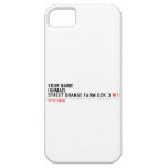 Your Name ishmael Street orange farm dzk 3  iPhone 5 Cases