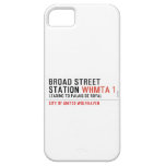 BROAD STREET STATION  iPhone 5 Cases
