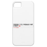 Possibly yes, probably not  Street  iPhone 5 Cases