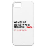 women of world war II memorial  iPhone 5 Cases