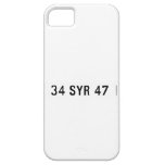 34 SYR 47  iPhone 5 Cases