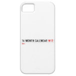 14 month calendar  iPhone 5 Cases