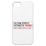 Fulton street Extracts  iPhone 5 Cases