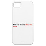 Habibah Rashid  iPhone 5 Cases