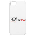 Patpat 906 ave nw  iPhone 5 Cases