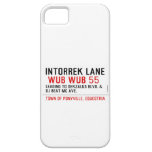 Intorrek Lane   iPhone 5 Cases