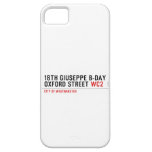 18th Giuseppe B-Day OXFORD STREET  iPhone 5 Cases
