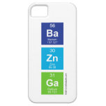 Ba
 Zn
 Ga  iPhone 5 Cases