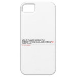 Your Name moeletji Street poshka(lamivano)  iPhone 5 Cases