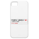 PEOPLE LOVES E  iPhone 5 Cases