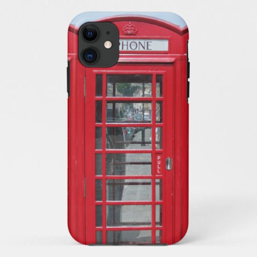 iPhone 5 Classic red telephone box photo iPhone 11 Case